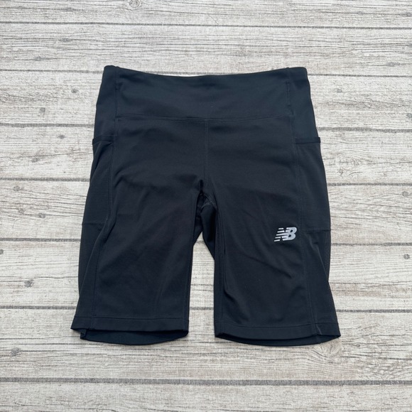 New Balance Pants - New Balance Biker Shorts Women's Medium Black Pockets Athletic Running Training